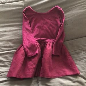 Purple long sleeved dress with tutu skirt